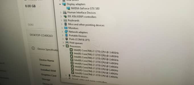 550 WATT CORSAIR. GTX 580.1. 5 gb ddr5 384 bit BETTER THAN 750TI