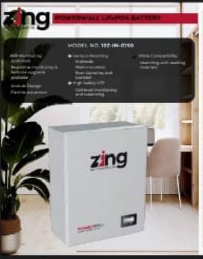 zing 12 volt 200 AH lithium battery with two years replacement