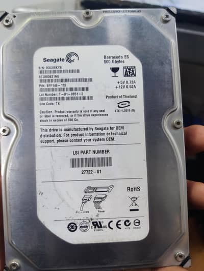 500gb Hard drive for sale