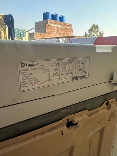 Dawlance machine  model number Dwf_1600A