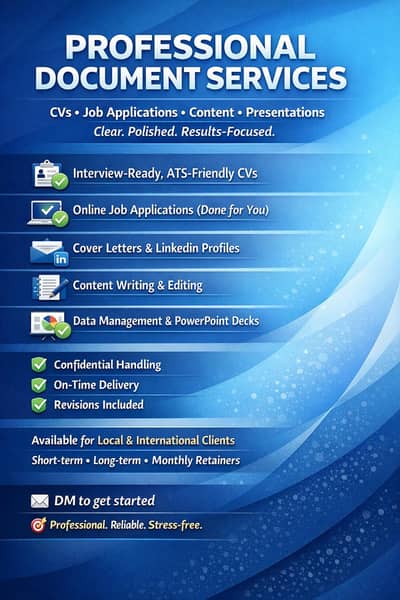 Professional CV Writin Services | Fast & Confidential