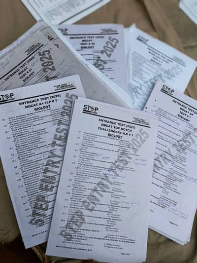 Mdcat prep Steps All tests