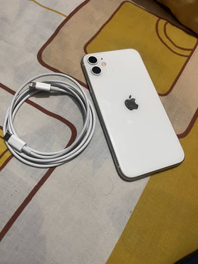 iPhone 11 jv 64GB 10 by 10 battery health 83 white color