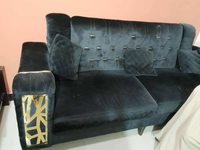 black sofa set 5