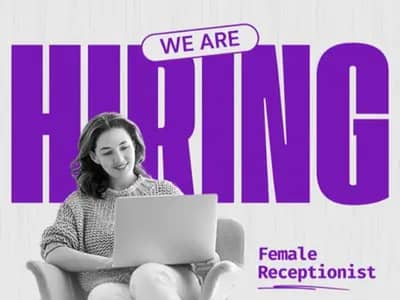 Female waiter and receptionist