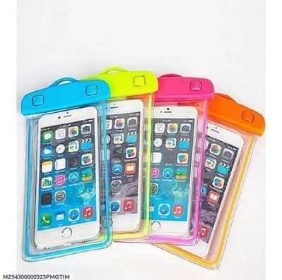 white silicone mobile pouch - in 1 pcs