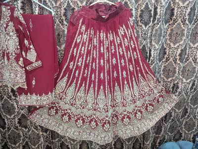 Bridal Red Shadi Lehenga – Only 1 Day Used, Like New