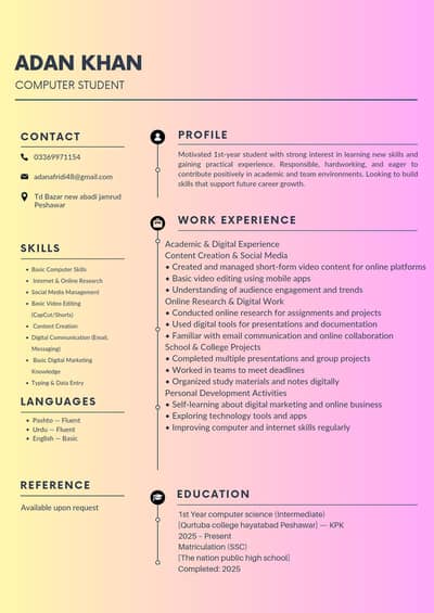 Professional Cv maker For Instant Job hunting.