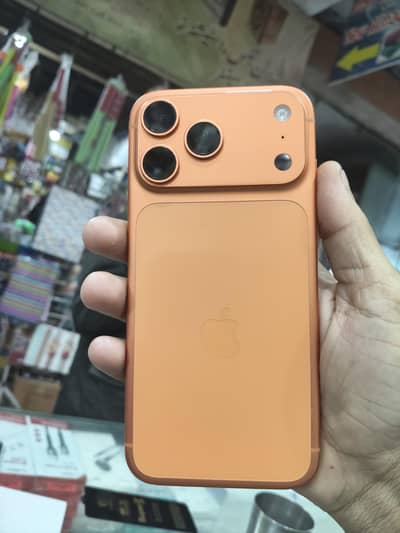 I phone 17 pro max orange clor