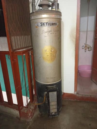 Sky Flame used geysers, 35 gallons capacity