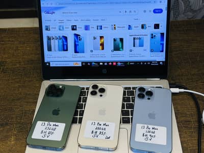 Iphone 13promax 128gb (Non PTA jv) Battery Health 85+ Waterpack Stock