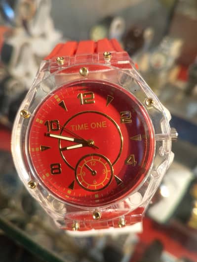 very beautiful watch and diamond look flexible belt