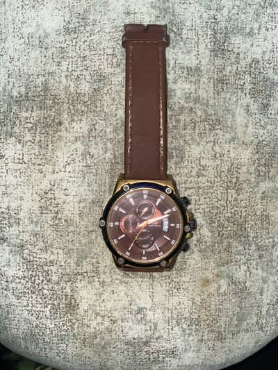 Mini Focus watch rose gold working chronograph