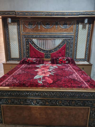 complete wedding furniture set for sale. bed, dressing, sofa, dinning,