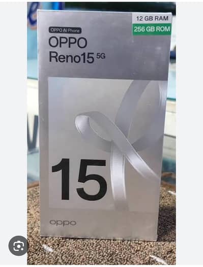 just box opened oppo reno 15 5g 12/256