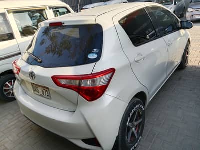 Toyota Vitz 2018 pearl white safety edition