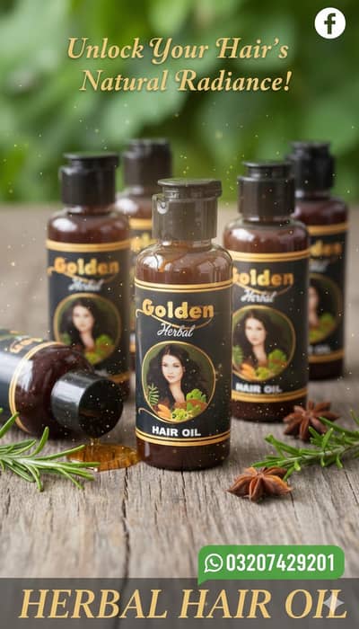 Golden Herbal Hair Oil 120ml