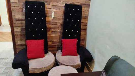 Heigh back chair set