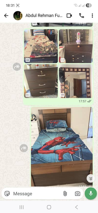 Single bed with dressing. . And Single bed (without dressing and Metress