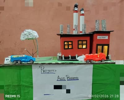 Acid Rain Working Model – School & College Project