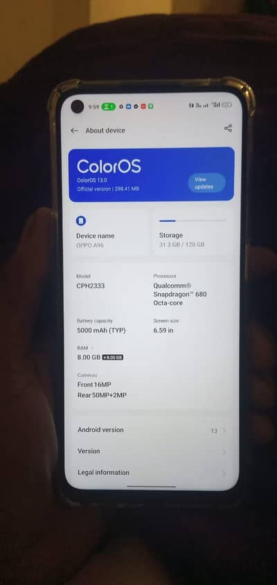 Oppo A96 35000 8+8 or 128