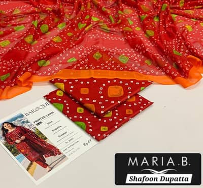 binsaeed brand Full embroidery kastori cottan 3 pc bea collection