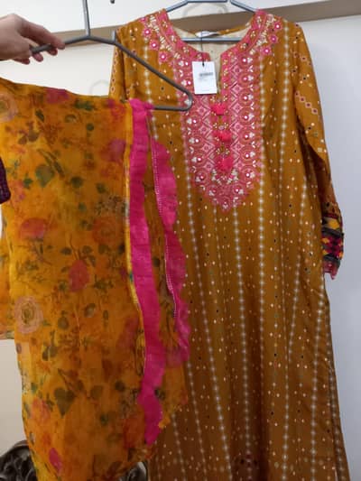 sapphire 3 piece new tagged on raw silk festive suit