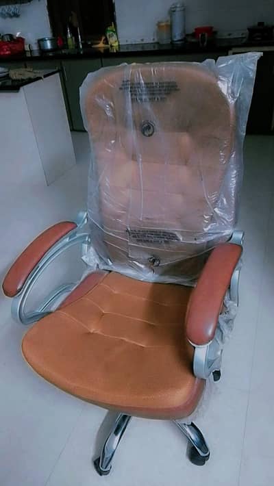 Brand new Office boss chair with Wooden Office table