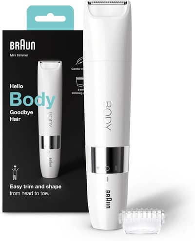 Braun Body Mini Trimmer, Gentle Body Hair Removal, Precision Trimmer