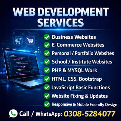 Web Developer Available | Business & Personal Websites