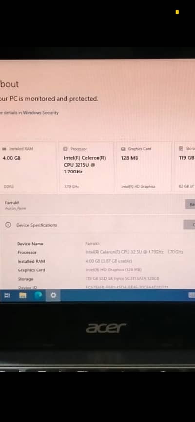 Laptop For sell Urgent good condition