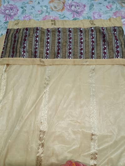Pair of Jacquard Net curtains