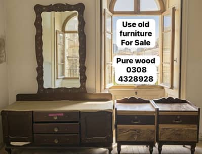 Dresser and side tables pure wood available for sale