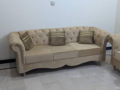 5 Seater Chesterfield Sofa Set fresh condition