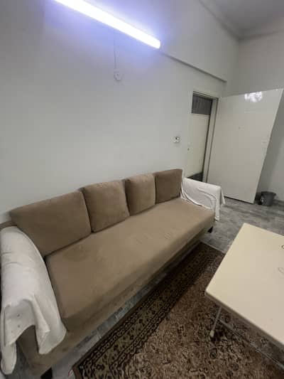 5 Seater Comfortable Beige Sofa