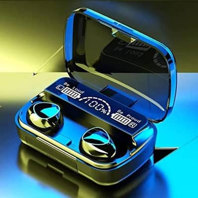 M10 TWS Wireless Earbuds - Mirror Case - LED Display - Gaming Mode