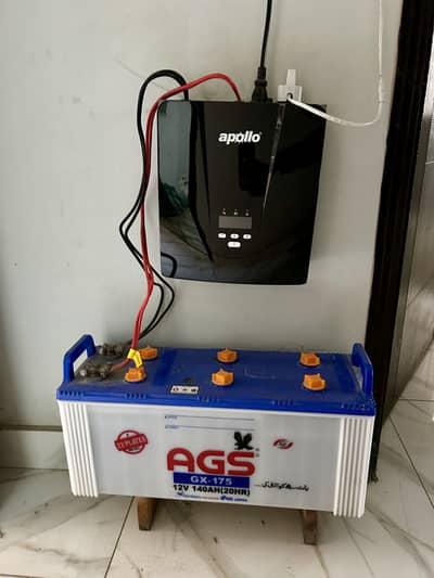 Apollo Inverter UPS with AGS GX 175 battery