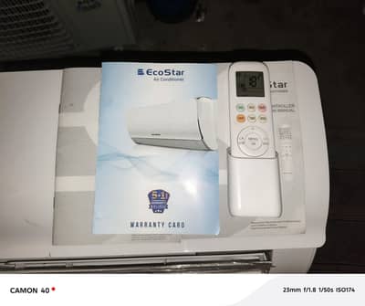 Eco star 1 ton DC inverter ( heat & cool) like a new