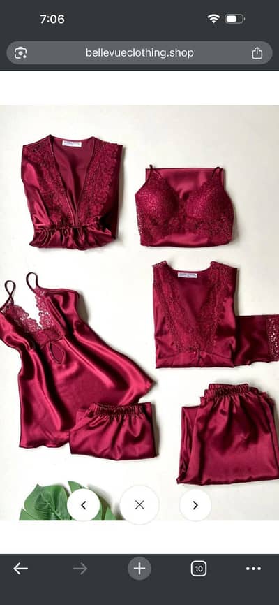 silk night wear dress for sale