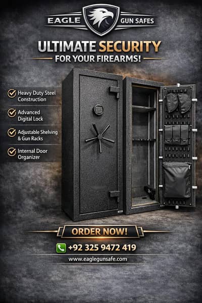 Gun Safe Fireproof | Home & Office Security | Islamabad