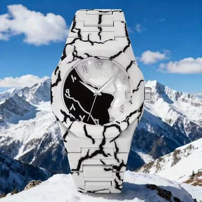 white classic aurbic aura watch