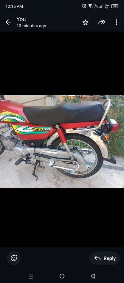 Honda CD 70 bike for sale location isb e11