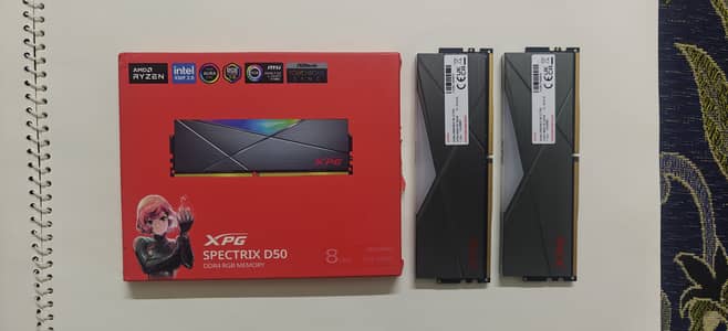 XPG SPECTRIX D50 16GB (2×8GB) DDR4 3600MHz RGB Memory