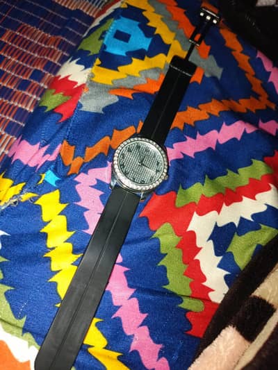 Arabic diamond dile watch