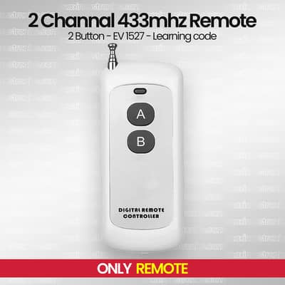 4CH RF 433mhz Long Range Remote control Learning code ev1527