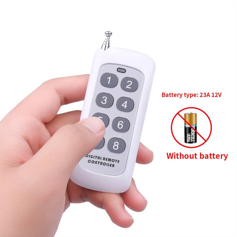 4CH RF 433mhz Long Range Remote control Learning code ev1527 11