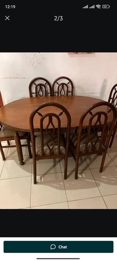 urgent sale dinning table brande new no use