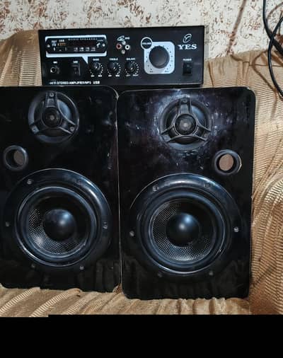 8 inch speaker aur Amplifier