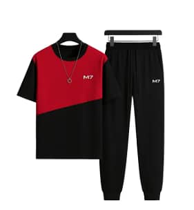Men's Premium Tracksuit - Winter Cotton Jersey - Full Sleeve T-Shirt