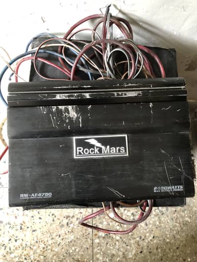 Rockmars amplifier 4 channels with bm woofer